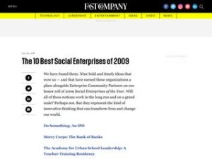 Top-10 Social Enterprise 2009